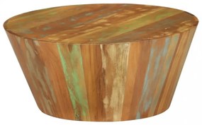 tömör újrahasznosított fa dohányzóasztal Ø65 x 31 cm