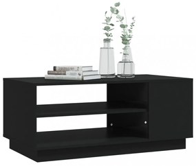 fekete szerelt fa dohányzóasztal 102x55x43 cm