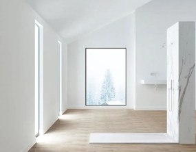 AREZZO design STONE pala hatású öntött márvány zuhanytálca, 120x90 cm-es, fehér (2 doboz)