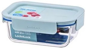 LOCKnLOCK Üveg doboz, téglalap alakú, CLEAR, 380ml, menta, 380 ml