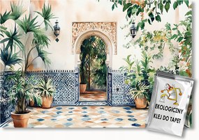 Fotótapéta Flizelina Spanyolország Marokkó Terasz Mozaik Azulejo 368x254 ragasztó