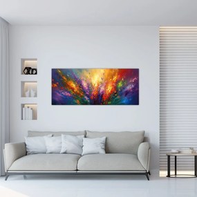 Kép - A virágok absztrakciója (120x50 cm)