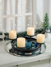 Romadedi Modern kerek fém gyertyatartó Ø 30 cm 4 gyertyához