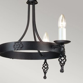 Elstead Lighting BELFRY BY3-BLACK Csillár 3x60W/E14