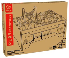 Hape Játéktábla tárolóhellyel és vasútpályával