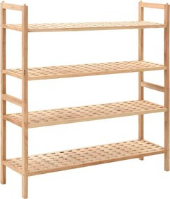 vidaXL tömör diófa cipőtartó 69 x 26 x 81 cm