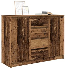 antik fa szerelt fa tálalószekrény fiókos 100,5x35x76 cm