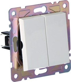 Dupla kapcsoló, fehér, Gama Onnline