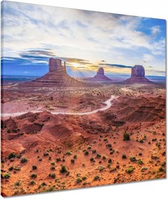 Vászonkép 60x60 Monument-Valley-Utah-Usa