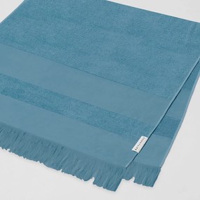 Stripe kék pamut strandtörülköző , 175 x 90 cm - Sunnylife