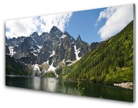 Akrilkép Lake Forest Hegyi táj 140x70 cm