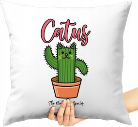 Nyomott Mintás Párna Catus Kaktusz Aranyos Állat Növény Stílusos Párna
