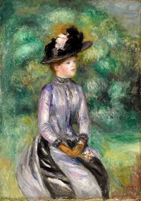 Renoir-Adrienne üvegkép, falikép