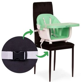 Gyerek etetőszék 2 az 1-ben zöld