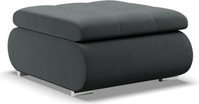 Tokio puff, bársony, szürke