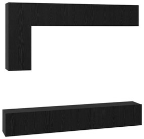 TV szekrény garnitúra 6 pcs Musta tammi 30.5 x 30 x 90 cm
