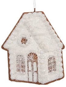 Karácsonyfadísz Mézeskalács házikó kétoldalas