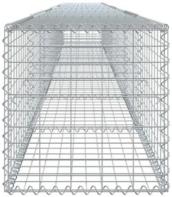 horganyzott vas gabion kosár fedéllel 700 x 50 x 50 cm