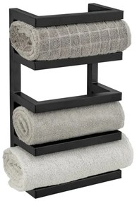 WENKO 25780100 - FONDIRO törölközőtartó 24x42 cm fekete