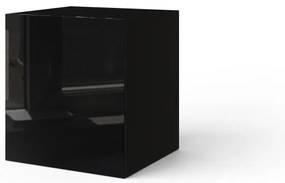 Salas E1 Magasfényű nappali szekrény elem Fekete N