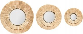 Alba 3 Db-os Természetes Boho Tükör Szett