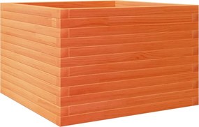 vidaXL viaszbarna tömör fenyőfa kerti virágláda 70x70x45,5 cm