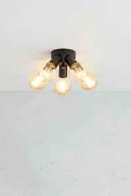 MARKSLÖJD 108552 MAZZO Vintage Mennyezeti Lámpák Fekete E27 IP20