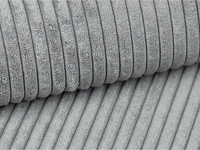 Világosszürke kordbársony kanapé 255 cm Campi – Cosmopolitan Design