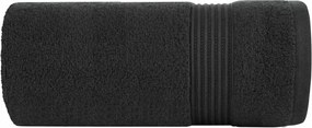 Molly törölköző 70x140 cm fekete frottír pamut 550 g/m2