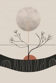 Poszter 61x90,5cm Téli Hold
