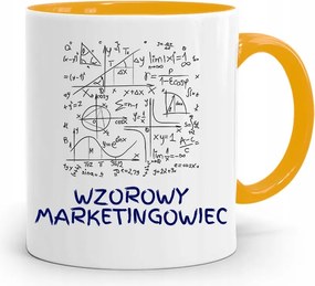 Marketingeseknek Marketing Bögre Sárga Ajándék fényképes nyomtatással