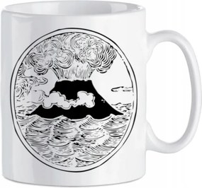 Bögre vagány nyomott mintás Vulkán Geológus 330 ml