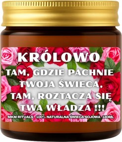 Szója illatgyertya 180 ml Királynő, ahol a gyertyád illatozik...