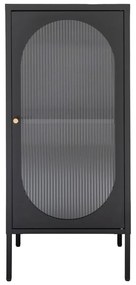 Fekete fém tálalószekrény 50x110 cm Adelaide – House Nordic