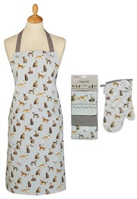 Konyharuha, kötény és edényfogó szett 5 db-os Curious Cats – Cooksmart ®