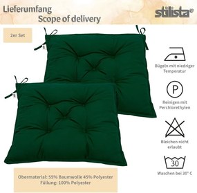 STILISTA Ülőpárna szett  40 x 40 x 8 cm antracit 2 db