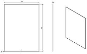 Sapho - Tükör ACCORD 60x80 cm