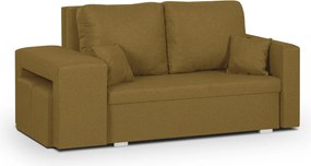 DOLAR2 Kétszemélyes kinyitható kanapé Mustár