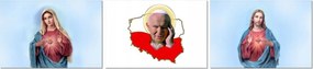 Festmények 3x 90x60 Lengyel János Pál pápa 2
