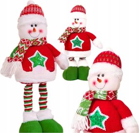 Karácsonyi Dekoráció Hóember teleszkópos lábakon Nagy figura Dekoráció