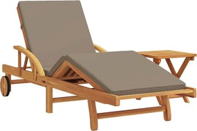 vidaXL Napozó 2 pcs Tópszínű 200 x 67 x 84 cm Tömör Akácfa