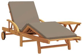 vidaXL Napozó 2 pcs Tópszínű 200 x 67 x 84 cm Tömör Akácfa