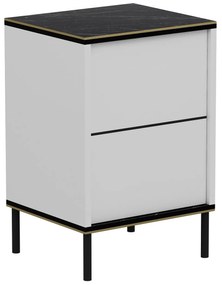 Éjjeliszekrény Imaj - White, Marble
