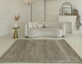 Marinca 5980 világosbézs shaggy szőnyeg 40x70 cm