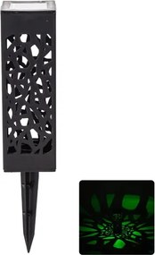 LED napelemes gyeplámpa műanyag üreges RGB