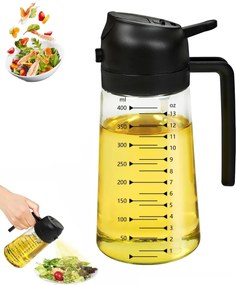2IN1 Üveg Szórófej Olaj Ecet Adagoló Spray SZÓRÓFEJ470ML