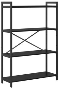 Könyvszekrény Musta tammi 80 x 30 x 118 cm Faanyag