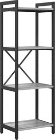 vidaXL Könyvespolc Szürke sonoma 40 x 30 x 85 cm Faanyag