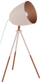 Eglo 49727 - Asztali lámpa CHESTER 1xE27/60W/230V fehér/réz