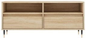 sonoma tölgyszínű szerelt fa TV-szekrény 100x34,5x44,5 cm